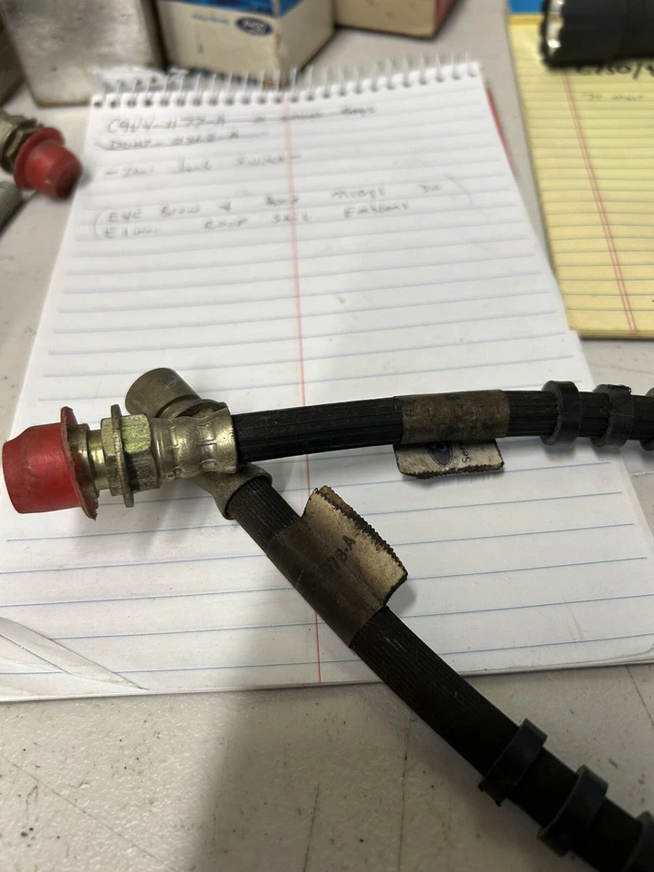 1972 1973 1974 PINTO NOS FORD 盘式制动软管对 OEM D2FZ-2078-A — 第 3/4 张图片