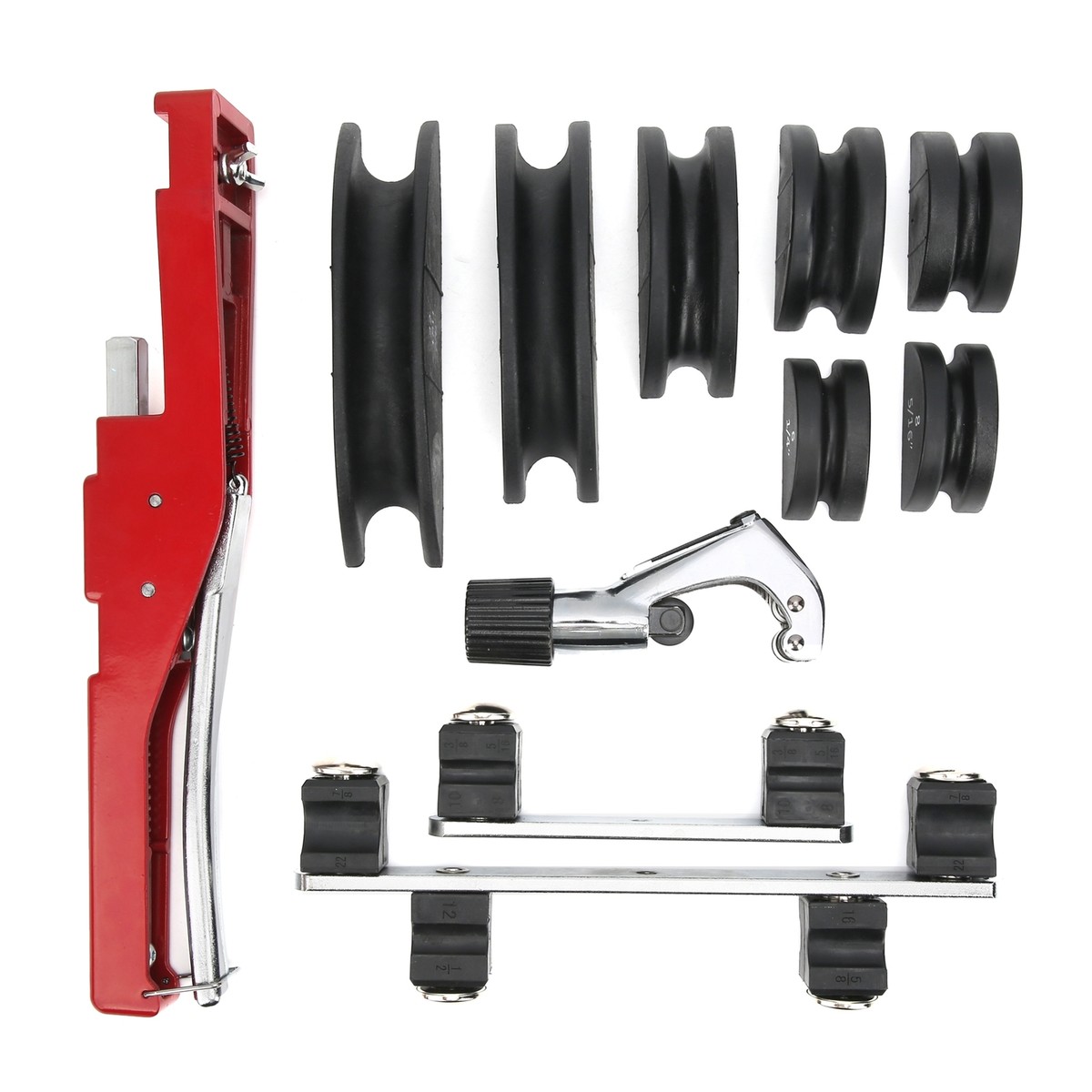Garosa Pipe Bender Set – Manual Tube Bending Tool For 1/4" To 7/8" Pipes, 90-Degree Bend (Aluminum Alloy)