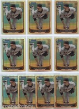 Lot of (112) Ryan Vogelsong 2012 Bowman Chrome COLOR Cards - San Fran Giants SP