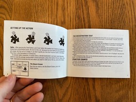 Vintage 1989 How to Play Kings of the Beach Instruction Book for Nintendo NES