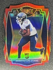 2020 Select Darrynton Evans RC Rookie Card #178 Premier Level Red Prizm Die-Cut. rookie card picture