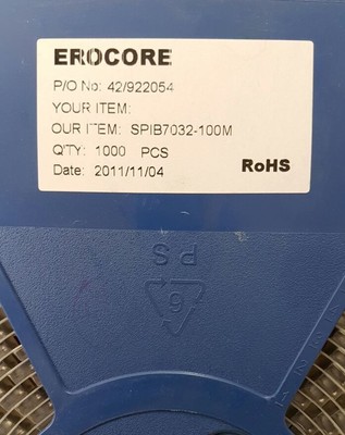 1000 X EROCORE SPIB7032-100M INDUCTORS ROHS