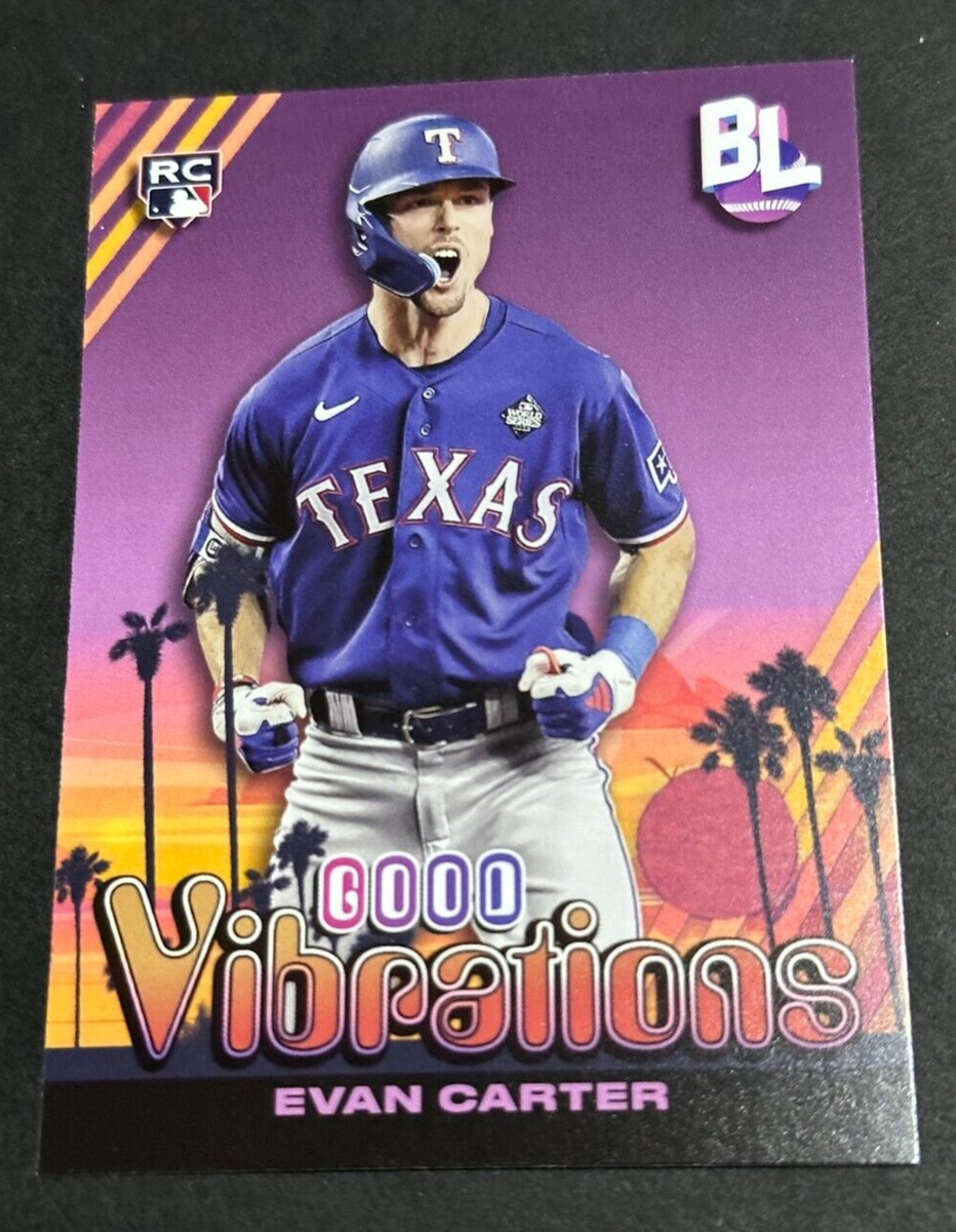 2024 Topps Big League Evan Carter Good Vibrations #GV-23 - Rangers