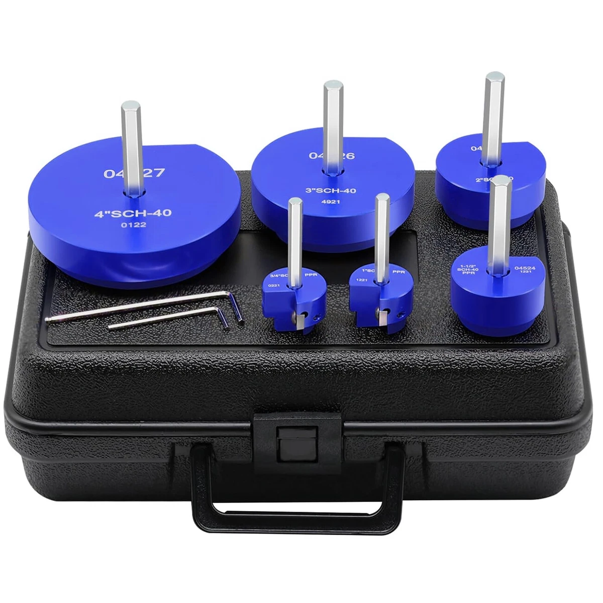 CPVC PVC ABS Plastic Pipe Fitting Reamer Tool w 4