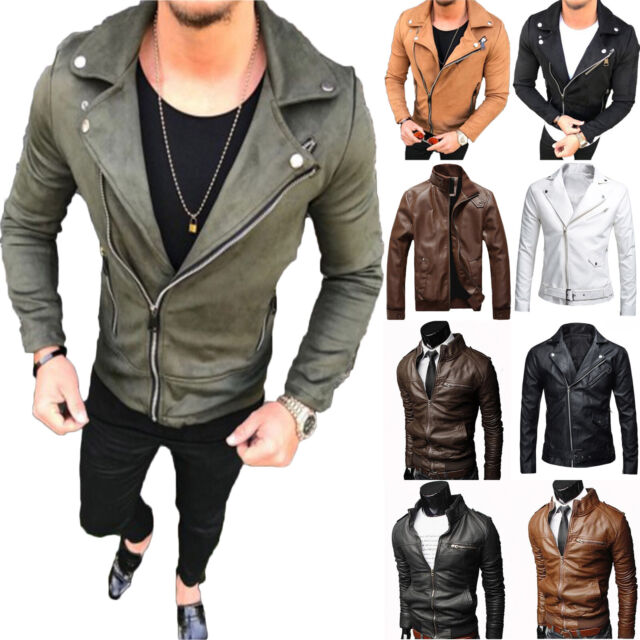 LJYH Boys Casual Faux Leather Moto Jacket Coats Kids Outerwear