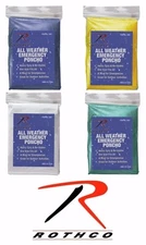 Rothco All Weather Emergency Poncho #3681 - One Size
