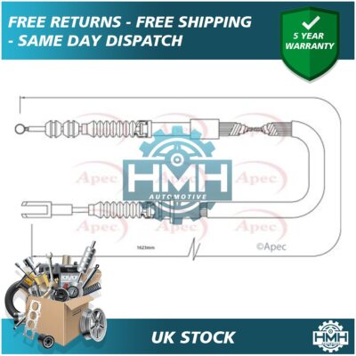 Fits Toyota MR2 1992-2000 2.0 Hand Brake Cable Rear Right Poppy 4642017070
