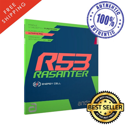 Andro Rasanter R53 Table Tennis & Ping Pong Rubber, Ships in 10 Business Days!