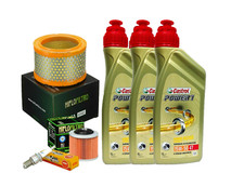 KIT APRILIA PEGASO 650 I.E. TUSCANY TIBET RAID 2004 CASTROL 15W50 FILTRI CANDELA