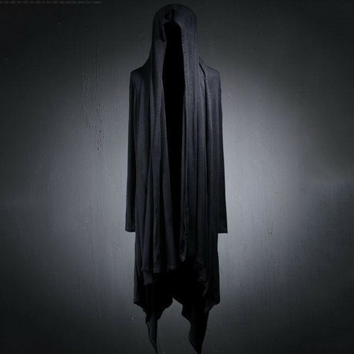 Mens Long Hooded Coats Punk Cardigan 