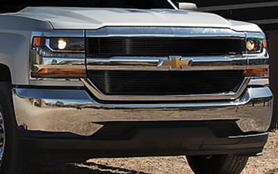 Aluminum Grille 2016 2017 2018 Chevrolet Silverado Billet Black E&G Classics