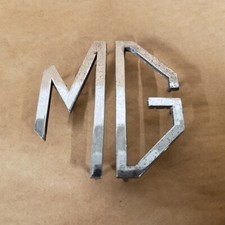 Oem Mg Mgb Chrome Trunk Boot Emblem Badge Letters Adh2475 Adh2476 Original Part