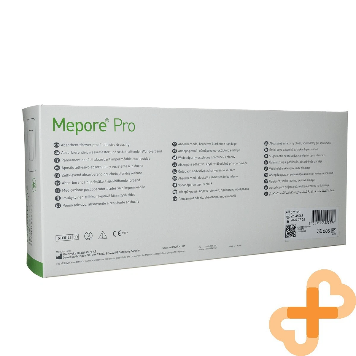 MEPORE PRO 9 x 25 cm Waterproof Self Adhesive Bandage 30 pcs