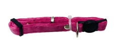 Brand New Breakaway Puppy Collar - Adjustable Size and Super Soft Velvet Pink