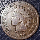 1890 Indian Head Penny/Cent (G) : Comb. Shipping