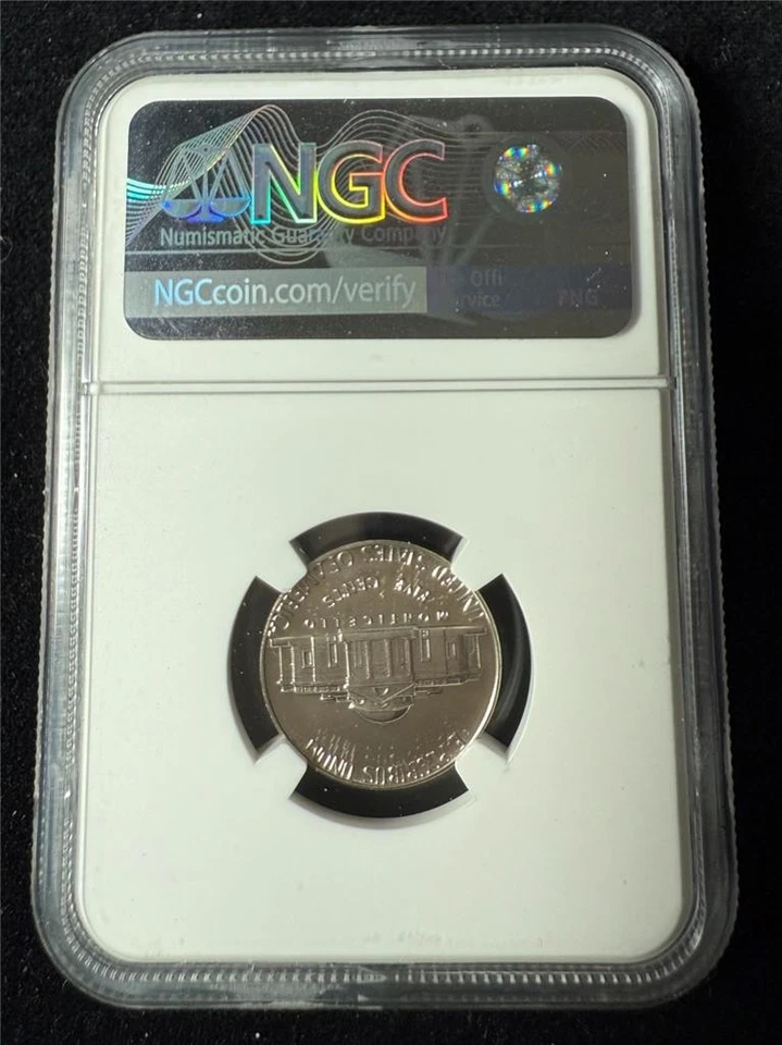 1975 S JEFFERSON NICKEL 5C PF69 ULTRA CAMEO NGC; PR69 DCAM UCAM TOP POP SKU 3726 - Image 2 of 2