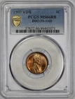 1909 VDB Lincoln 1c Cent PCGS MS 66 RB DDO FS-1101 Double Die Obverse