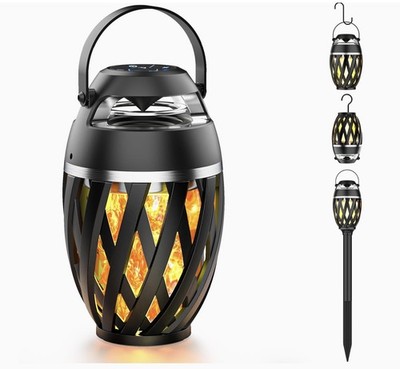 Father's Day Gifts for Dad, 2026 New Outdoor Bluetooth Speaker with Flame Lig...