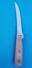 Vintage Chicago Cutlery 71S Boning Chef Knife 5" Blade Medium/Light Brown Handle