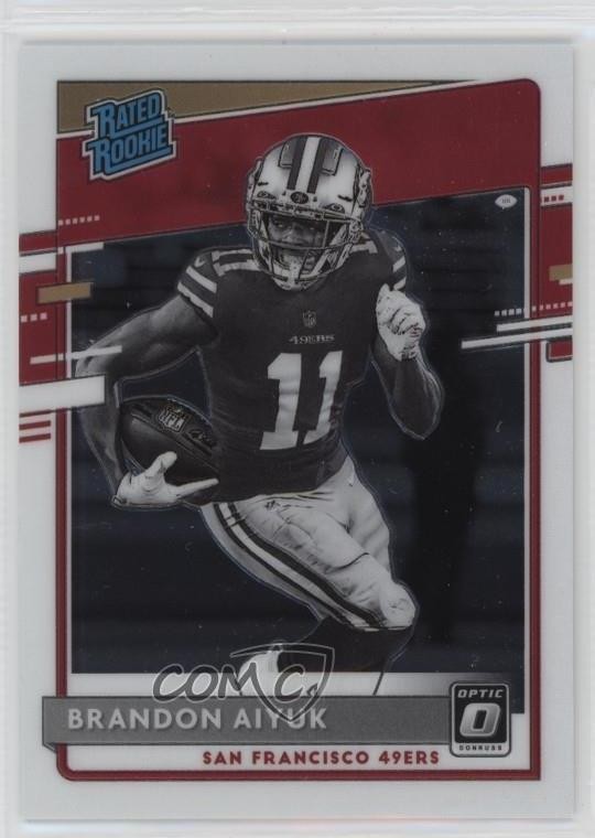 2020 Panini Donruss Optic Rated Rookies Variation Brandon Aiyuk #319 0y7o