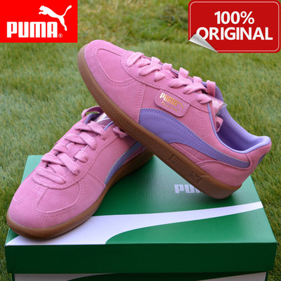 Puma Palermo Junior Turnschuhe Sneaker Neu Rosa Leder Schuhe Größe 4