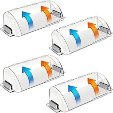 4-Pack Magnetic AC Air Vent Deflectors, Adjustable 9"-15.5"  Thick Adjustable V