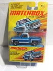 2009 Matchbox Blue '75 Chevy Stepside Pickup Truck Lesney Edition