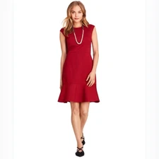 NWT Brooks Brothers Red Fit and Flare Dress