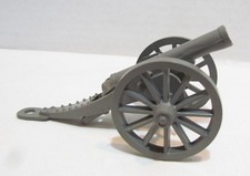 MARX BLUE AND GRAY PLAYSET VINTAGE SILVER HARD PLASTIC CANNON MISSING FIRING PIN
