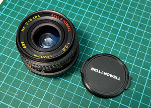Bell & Howell 28mm f2.8 Prime Camera Lens - used with Yashica body