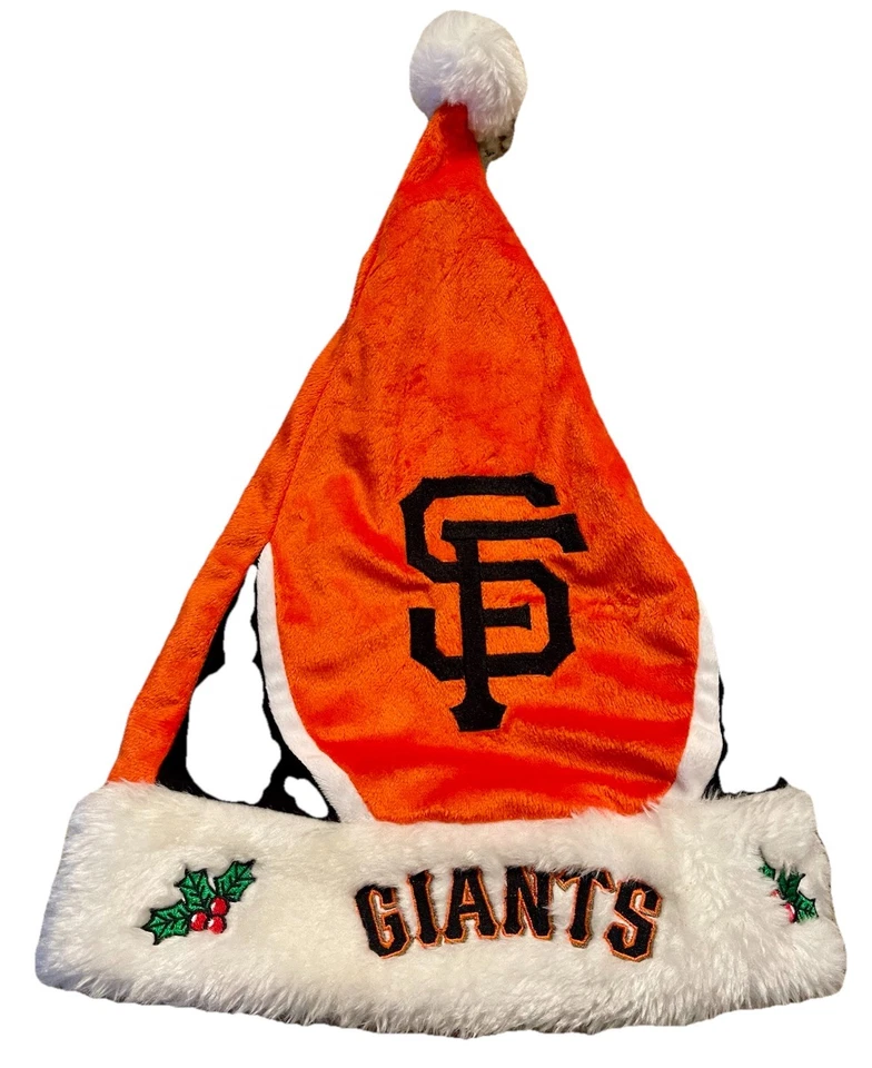  Two MLB San Francisco Giants 2015 Holiday Santa Hats  - Image 3 of 4