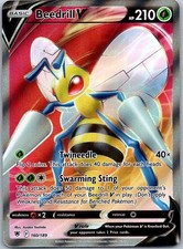 Beedrill V (Full Art) Ultra Rare SWSH10: Astral Radiance 160/189 NM