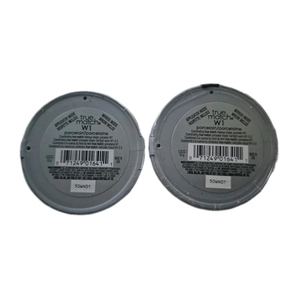 2x L'OREAL True Match Super Blendable Powder #W1-Warm Porcelain “New SEALED” - Image 2 of 3
