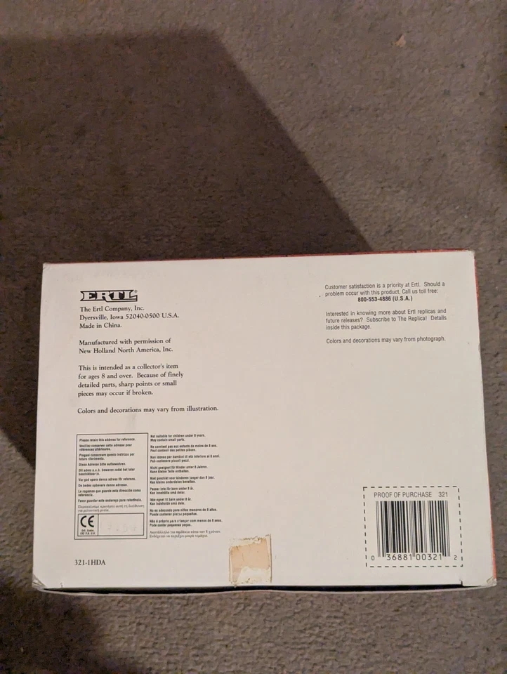 1/8 1995 ertl nueva holanda 100 aniversario hit + miss motor en la caja nuevo Foto 4 de 4