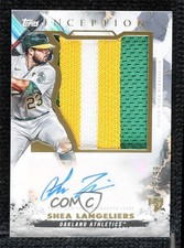 2023 Topps Inception 25/99 Shea Langeliers #IAJP-SL Jumbo Patch Auto j6a