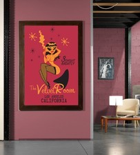 Velvet Room Strip Club Matchbook Reproduction Poster/Print