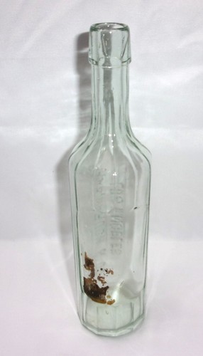 Antique 1900's Embossed Condiment Bottle - Haas, Baruch & Co. Los Angeles, CA