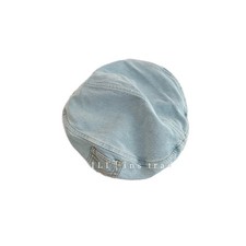 Sky Blue Reversible Denim Beret   Unisex Wash...