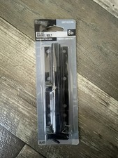Everbilt 6 in. Heavy Duty Barrel Bolt Padlock Compatible Gate Latch Black NEW