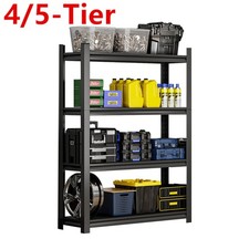 Black Metal Kitchen Storage Adjustable Pantry Shelves Heavy Duty Storage Rack