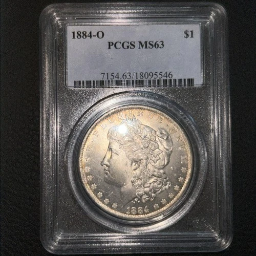 1884-O Morgan Silver Dollar - PCGS MS63 OGH
