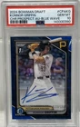 2024 Bowman Draft - Chrome Prospect Auto Konnor Griffin Blue Wave Refractor /150