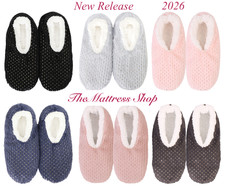 SNUGGUPS Womens Metallic Slippers Pink Blue Black Sploshies Ladies Present