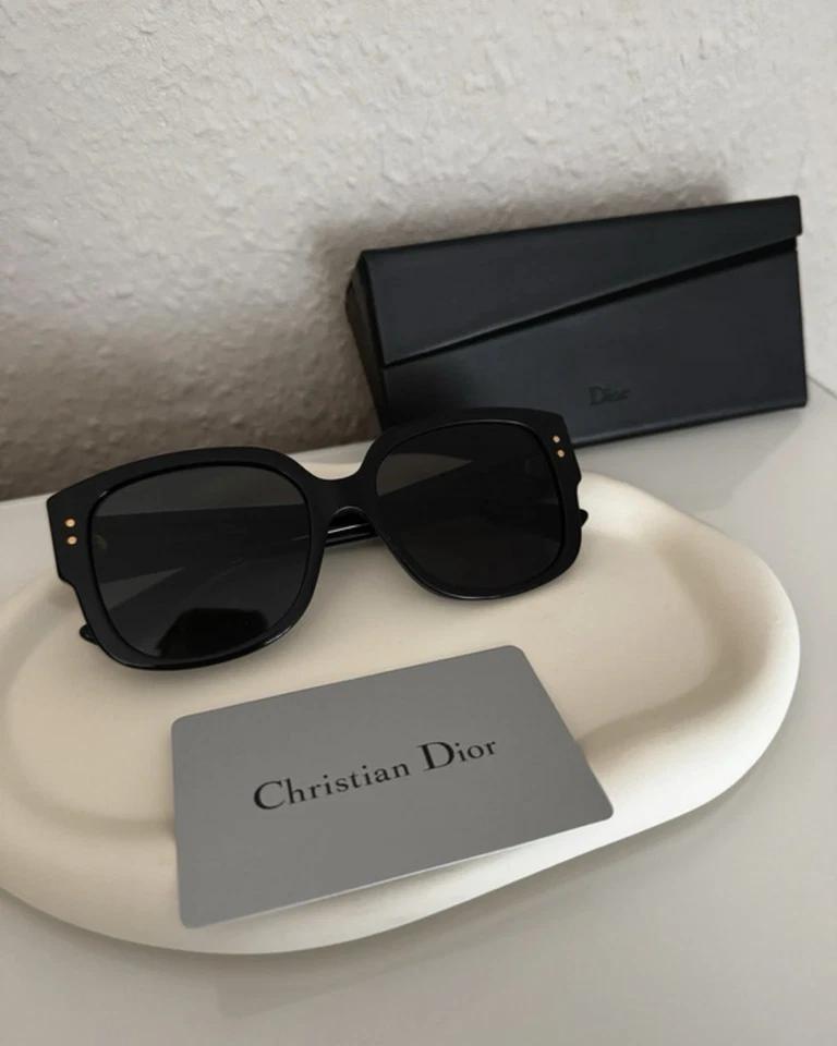 Dior Lady Dior Studs Sonnenbrille schwarz gold - Bild 3 von 4