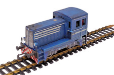 Gützold BN 150, H0, DC, ältere kleine Rangierlok, blau, läuft / Video, Rücknahme