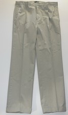Nautica Men  s Tan Khaki Classic fit Dress Pants 36 / 32 Solid Stretch