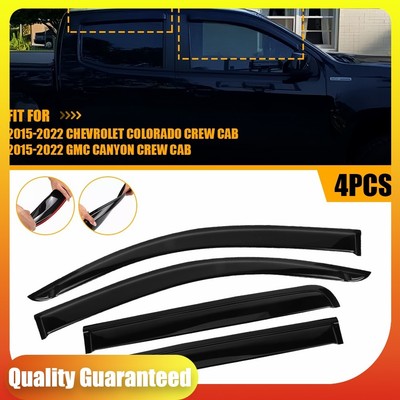 For 2015-2022 Chevrolet Colorado & GMC Canyon 4PCS Sun Window Rain Visors Guard