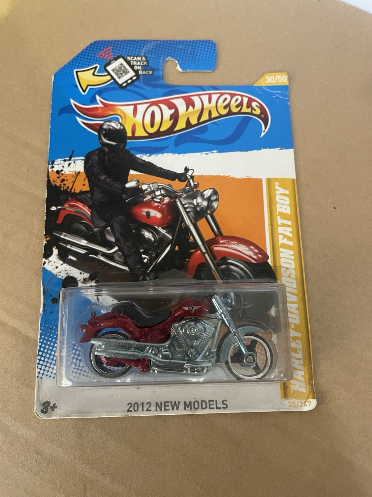 Hot Wheels Harley Davidson Fat Boy 2012 New Models Red