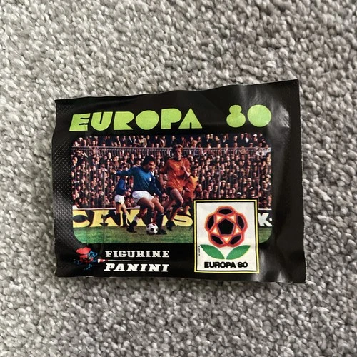1 x Panini Euros Football Europa 80 Unopened sealed Sticker Pack Packet