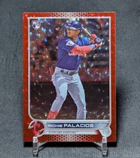 Richie Palacios Red Foil /199 Rookie RC 2022 Topps Update Card #US308 Guardians